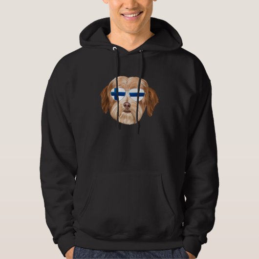 Finnish Flag Havanese Dog Finland Pocket Hoodie (Voorkant)