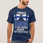 Finnish Grandma Finland Flag Sunglasses Motherx27s T-shirt<br><div class="desc">Finnish Grandma Finland Flag Sunglasses Motherx27s DayTShirt.Check out our Mothers Day T shirt selection for the very best in single or custom,  handmade pieces from our shops.</div>