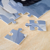 Finnish Lapphund Christmas Red Truck Holiday Legpuzzel (Zijkant)