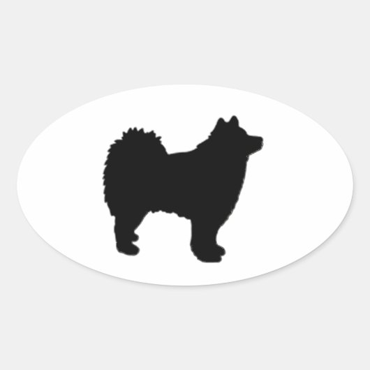 finnish lapphund ovale sticker (Voorkant)
