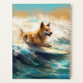 Finnish Lapphund strand surfen schilderen Planner (Achterkant)