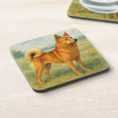 Finnish Spitz Bier Onderzetter (Linkerzijde)