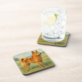 Finnish Spitz Bier Onderzetter (Rechterzijde)