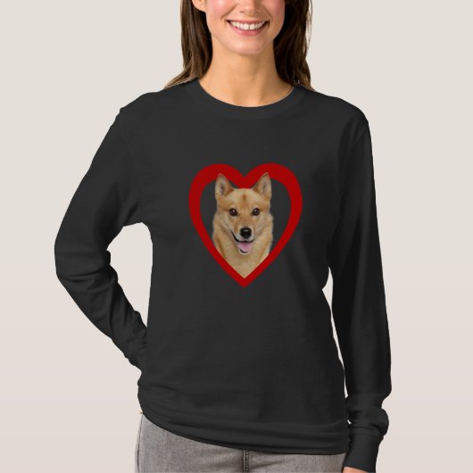 Finnish Spitz Dog Dog Heart Finnish Spitz 1 T-shirt (Voorkant)