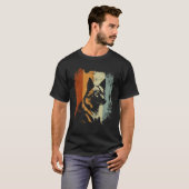 Finnish Spitz Dog Retro Design T-shirt (Voorkant volledig)