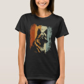 Finnish Spitz Dog Retro Design T-shirt (Voorkant)