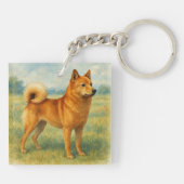 Finnish Spitz Sleutelhanger (Achterkant)