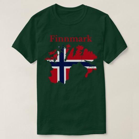 Finnmark County Noorwegen T-shirt (Design voorkant)