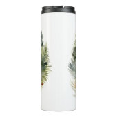 Finnse Lappund Kerstkrans Festieve Pup Thermosbeker (Achterkant)