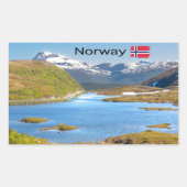 Finnvikvatnet Rechthoekige Sticker (Voorkant)