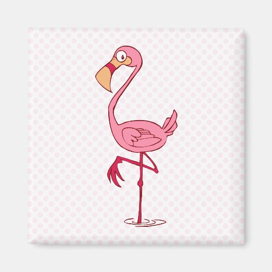 Finny Flamingo Magneet (Voorkant)