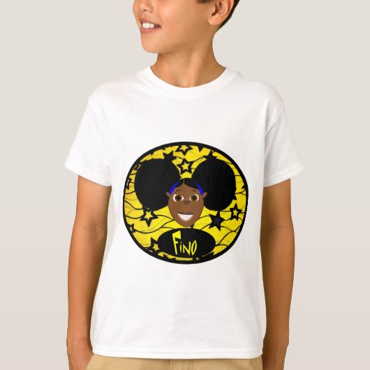 Fino Smile Yellow Fab. T-shirt (Voorkant)
