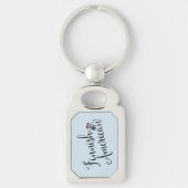 Fins-Amerikaans hartlijntje Sleutelhanger (Voorkant)