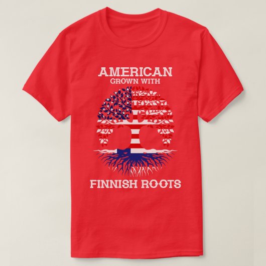Fins Amerikaans VS Finland T-shirt (Design voorkant)