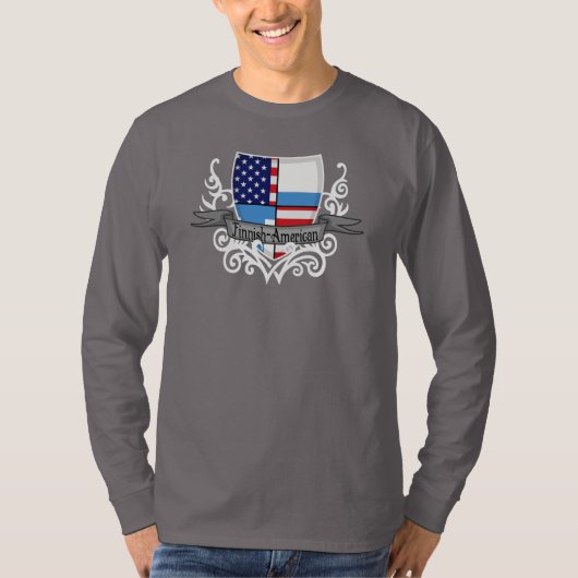 Fins-Amerikaanse vlag T-shirt (Voorkant)