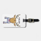 Fins bagagelabel voor rendieren (Voorkant horizontaal)