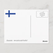 Fins briefkaart van de vlag (Achterkant)