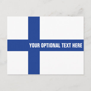Fins briefkaart van de vlag