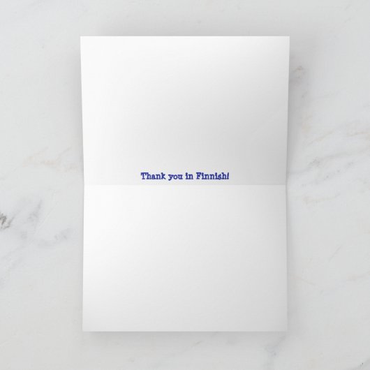 Fins Dank je Kaart (Binnen)