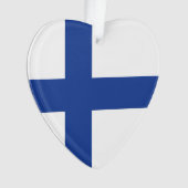 Fins Flag custom ornament (voorkant)