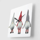 FINS GNOMES BEAUTIFUT EN CUTE VIERKANTE KLOK (Hoek)