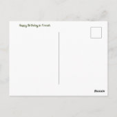 Fins Happy Birthday Briefkaart (Achterkant)