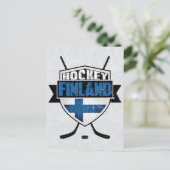 Fins Hockey Shield Suomi Briefkaart (Staand voorkant)