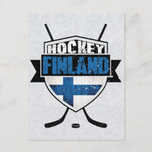 Fins Hockey Shield Suomi Briefkaart
