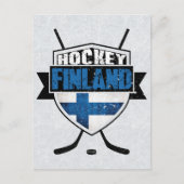 Fins Hockey Shield Suomi Briefkaart (Voorkant)