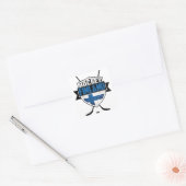 Fins Hockey Shield Suomi Vierkante Sticker (Envelop)
