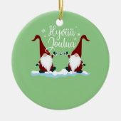 Fins kerstfeest Finland Gift T-shirt Hyvaa Jou Keramisch Ornament (Voorkant)