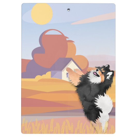 FINS LAPPHUND Acryl Klembord (Achterkant)