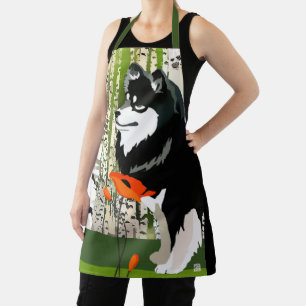 FINS-LAPPHUND All-Over Print Apron Schort