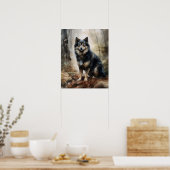Fins Lapphund Dog Art Print Poster (Keuken)
