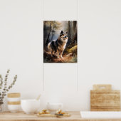 Fins Lapphund Dog Art Print Poster (Keuken)
