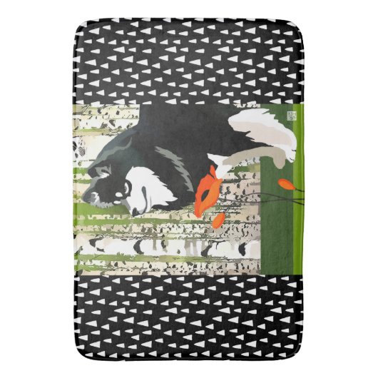 FINS LAPPHUND IN    POPPIEScrate of badmat (Voorkant Verticaal)