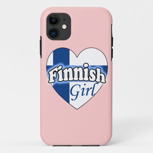 Fins meisje Case-Mate iPhone case (Achterkant)