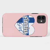 Fins meisje Case-Mate iPhone case (Achterkant (horizontaal))