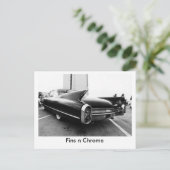 Fins n Chrome Briefkaart (Staand voorkant)