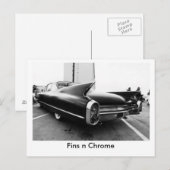 Fins n Chrome Briefkaart (Voorkant / Achterkant)