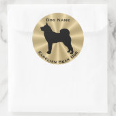 Fins Nationaal Treasure Karelian Beer Dog Ronde Sticker (Tas)