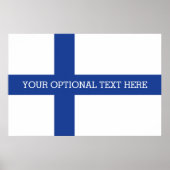 Fins poster van de vlag (Voorkant)