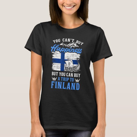 Fins Scandinavia Finn Finland Susi Suomi Lapp H T-shirt (Voorkant)