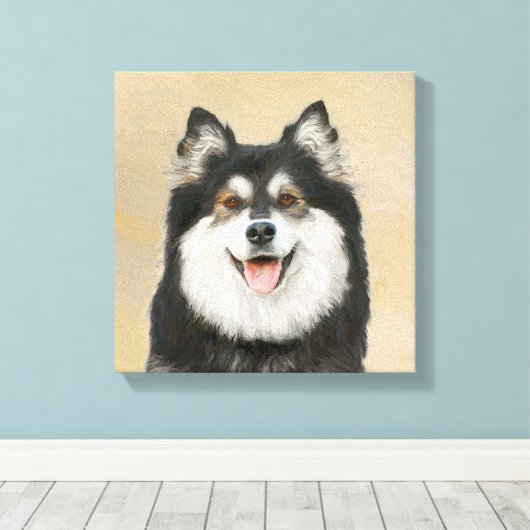 Fins schilderen van luifsens - Kute Original Dog A Canvas Afdruk (Insitu (Houten vloer))