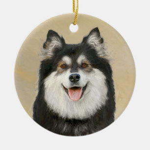 Fins schilderen van luifsens - Kute Original Dog A Keramisch Ornament