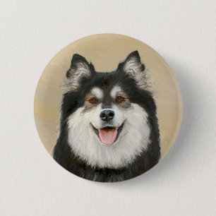 Fins schilderen van luifsens - Kute Original Dog A Ronde Button 5,7 Cm
