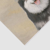 Fins schilderen van luifsens - Kute Original Dog A Tissuepapier (Detail)