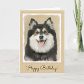 Fins schilderen van luiven - Kute Original Dog Art Kaart (Voorkant)