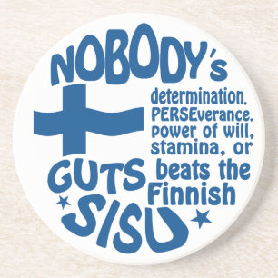 Fins SISU-onderzetter Zandsteen Onderzetter