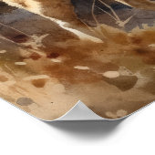 Fins Spitz Dog Art Print Poster (Hoek)